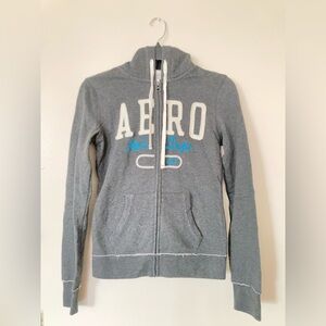 *BRANDNEW* Aeropostale FleeceHeather Gray Zip Hoodie WPockets&Adjustable Strings